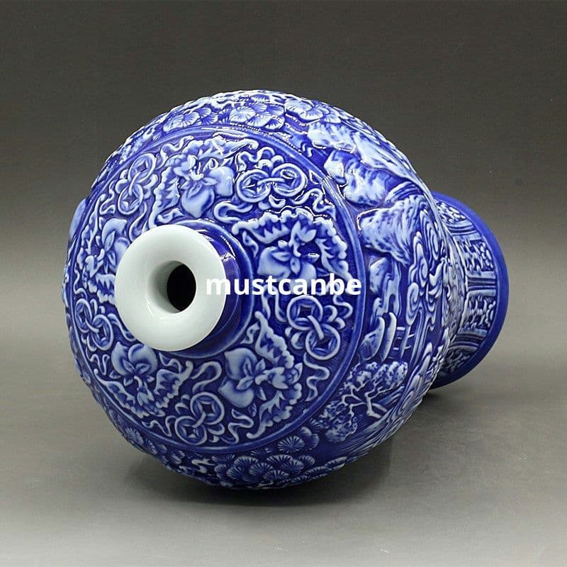 十二支梅瓶 景徳鎮 陶磁器 装飾品 現代工芸品 美術品 置物