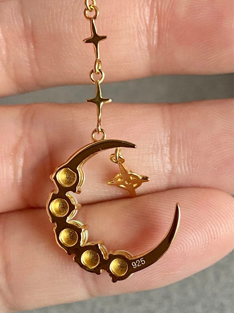 【新入荷‼︎一点限定‼︎】プレシャスオパールピアスS925 透明感、遊色抜群　天然石