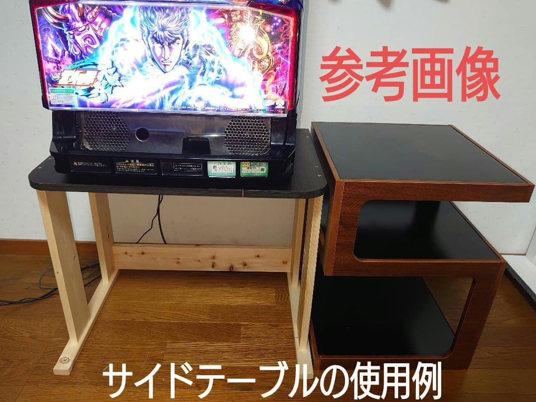 【累積187台目】パチスロを置く台（1台用シンプルスタンド）★黒色の高さ50㌢②