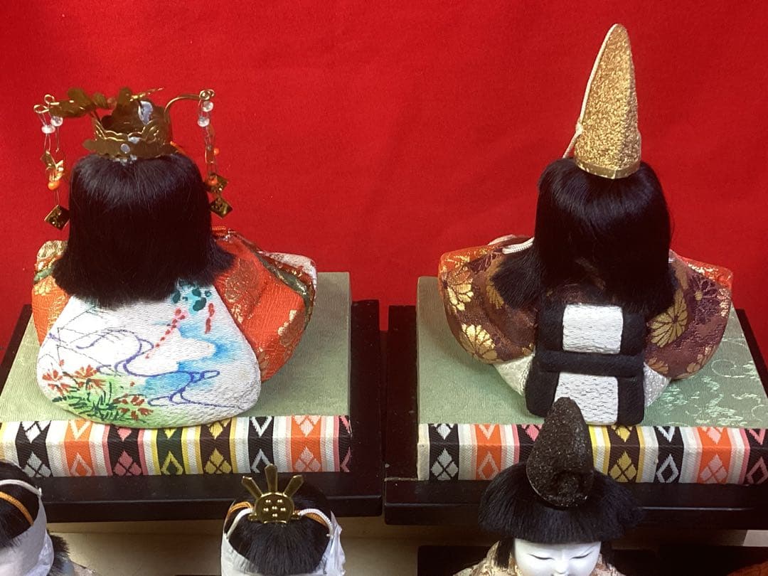雛人形 十五人飾り 雛匠東玉 中古品超美品 人形サイズ(幅11〜7㎝高さ13㎝)