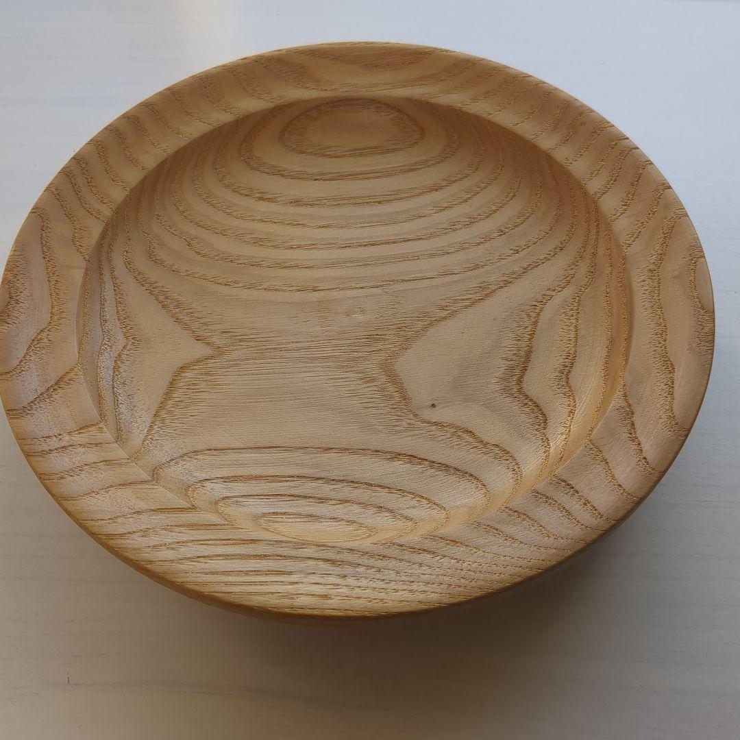 栗　丸皿　手作り木工