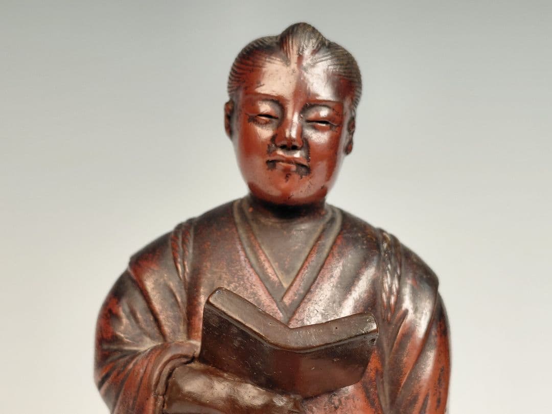 備前焼二宮金次郎像　古備前　信楽焼　丹波焼