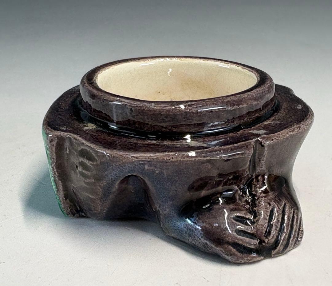 【中古品】茶道具　中村翠嵐造　交趾干支申香合（共箱）