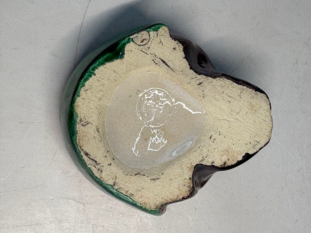 【中古品】茶道具　中村翠嵐造　交趾干支申香合（共箱）