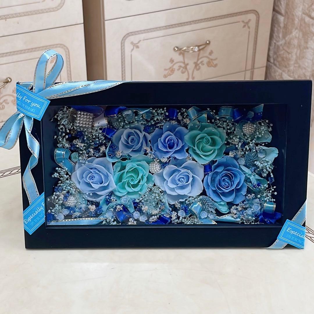 ✨黒ケースBOX✨バラプリザアレンジメント✨ プレゼントにおすすめです✨