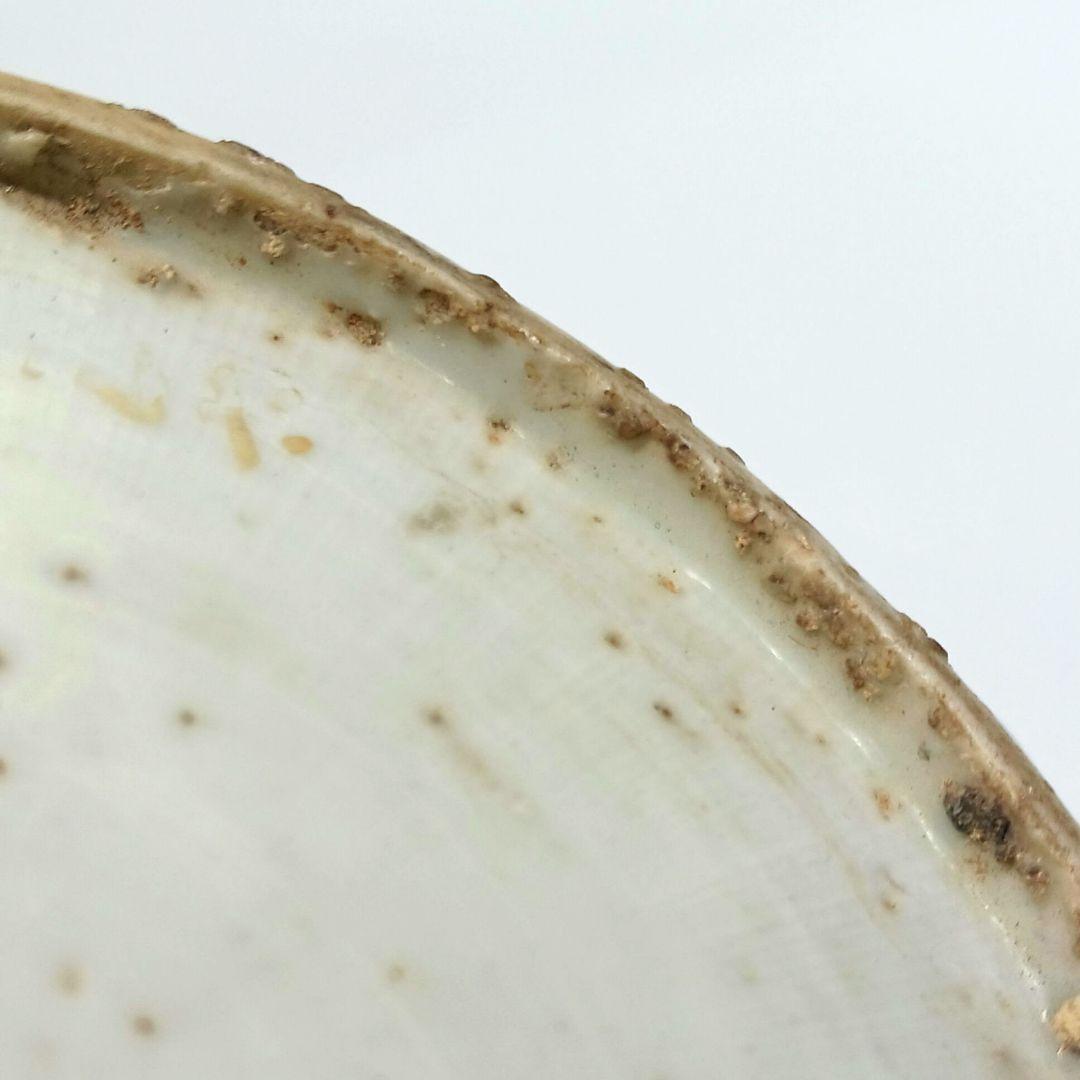 Y547-2 中国 明時代 古染付 厚手 皿 直径17cm　HHH