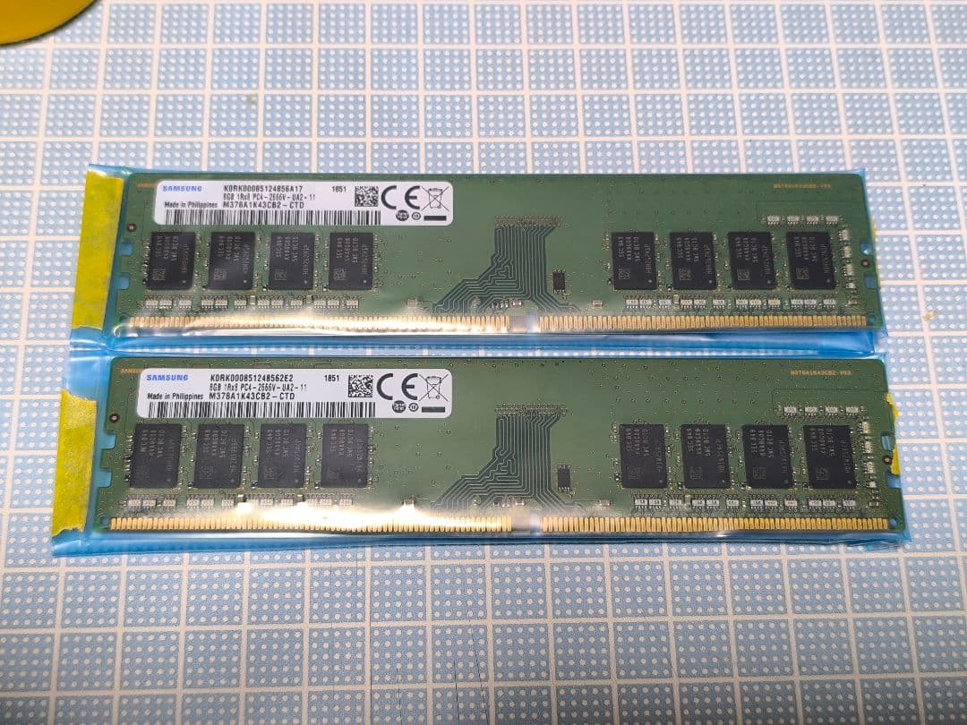 Samsung DDR4 16GB（8GBx2） 2666MHz メモリー