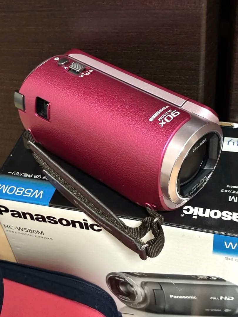 【美品】ビデオムービー ビデオカメラ Panasonic パナソニック ピンク