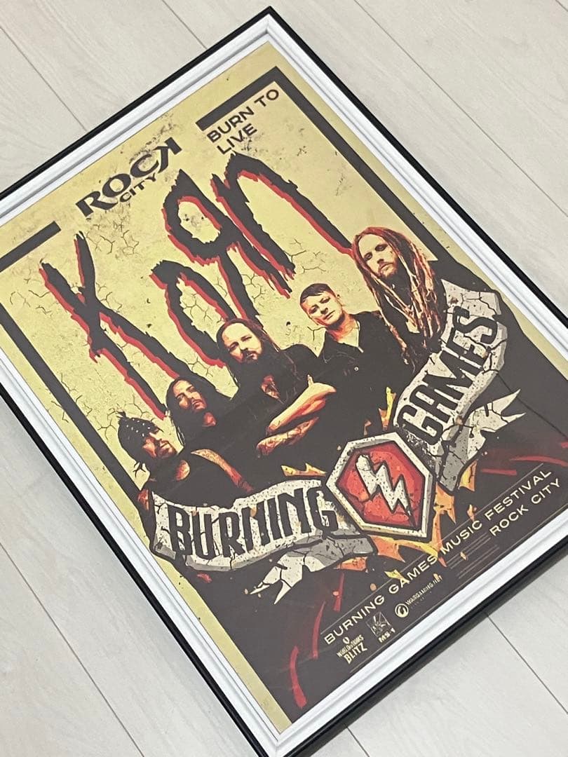 【額縁付き】 Korn コーンA2ポスター 2