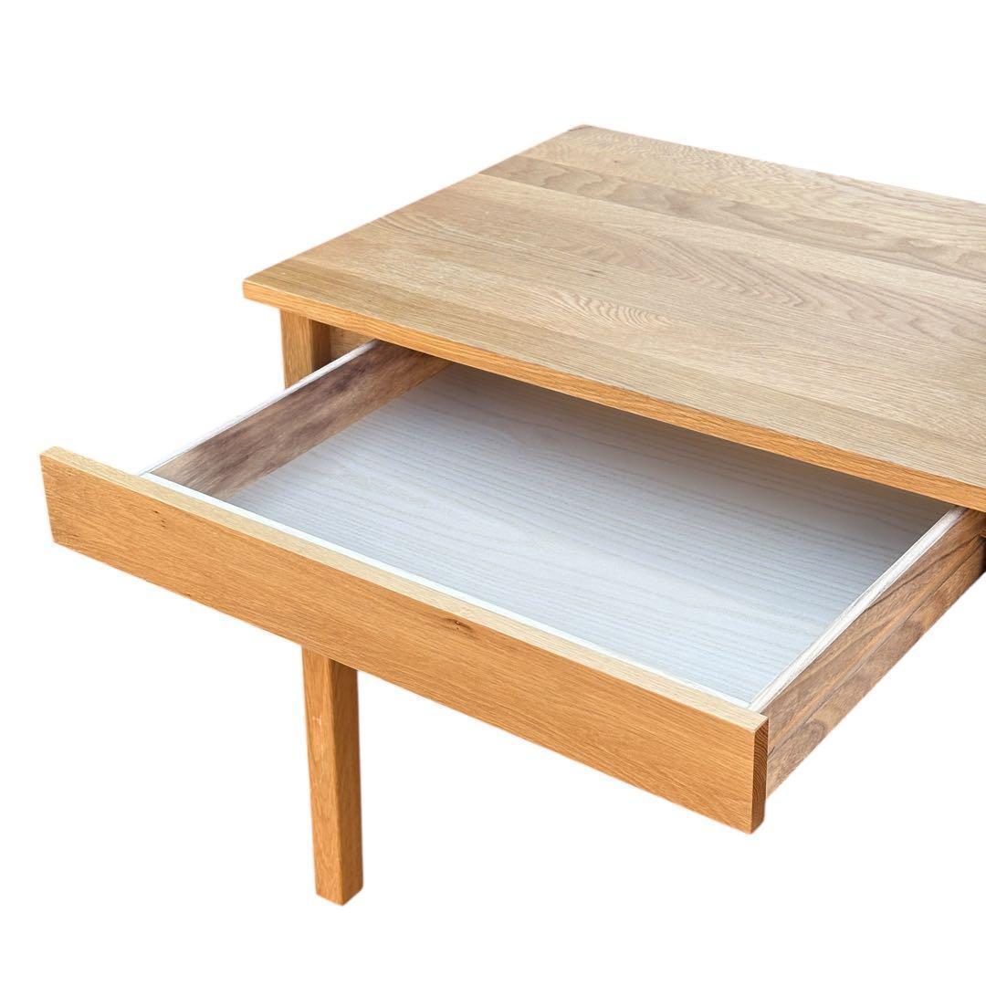 【週末セール】無印良品 無垢材デスク 引出付 オーク材 廃盤 W110