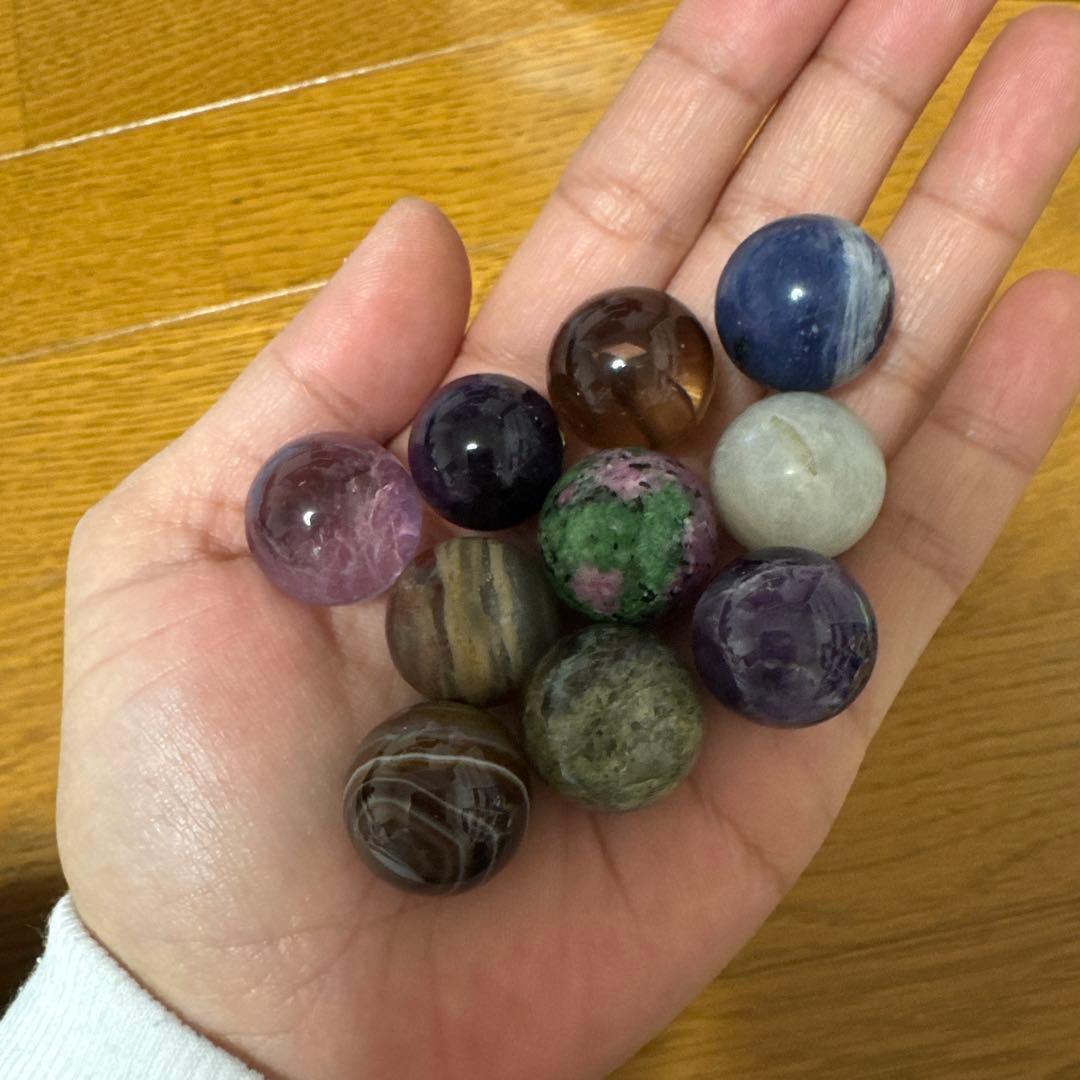 天然石 ミニスフィア まとめ売り