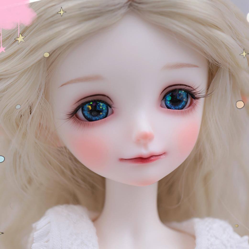 BJD 1/6ドール フルセット 本体 エルフ耳 球体関節人形 メイク済 眼球