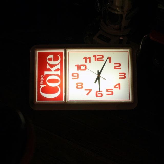 コカ・コーラ電飾 Coke ビンテージ壁掛け時計 【希少】