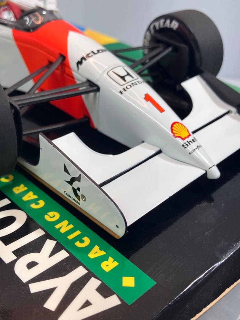 【激レア】1:18ミニチャンプス マクラーレンホンダ MP4/7 A.セナ #1