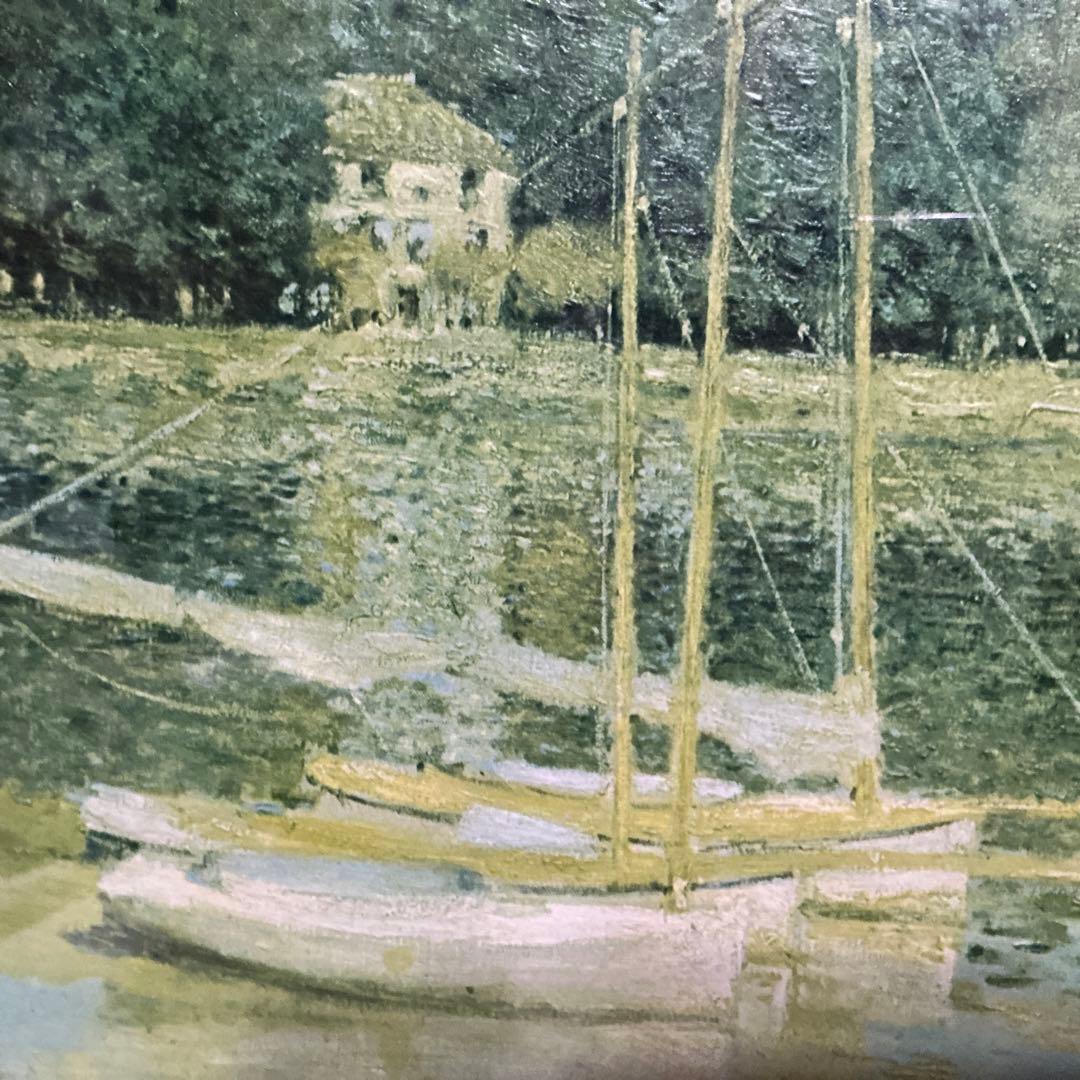 スカイさん専用　作者Claude Monet 油彩画　ボート 1874年