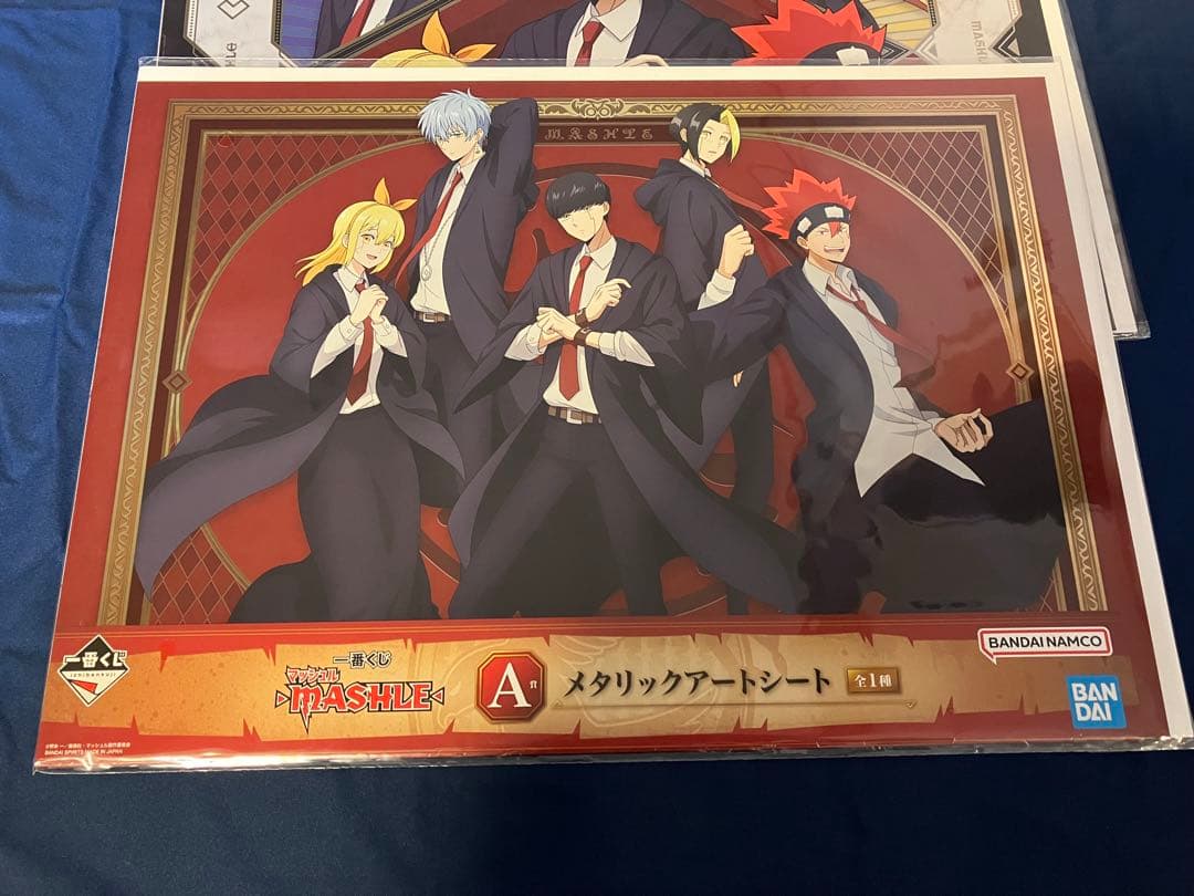 ○マッシュルくじ　メタリックアートシート 2種+ドット&レモンセット+おねむたん