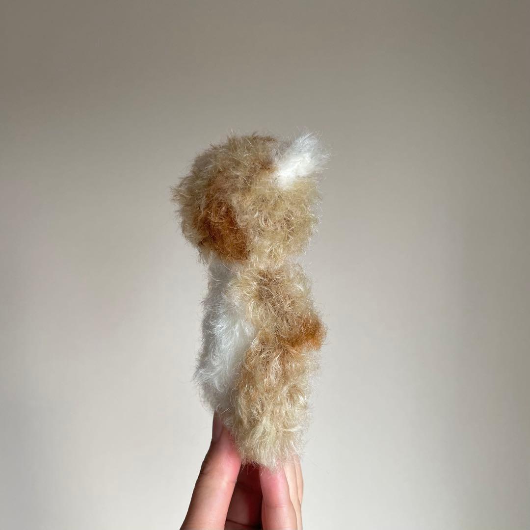 茶白　モヘア　猫　ハンドメイド　ぬいぐるみ　作家　テディベア　アートドール　42