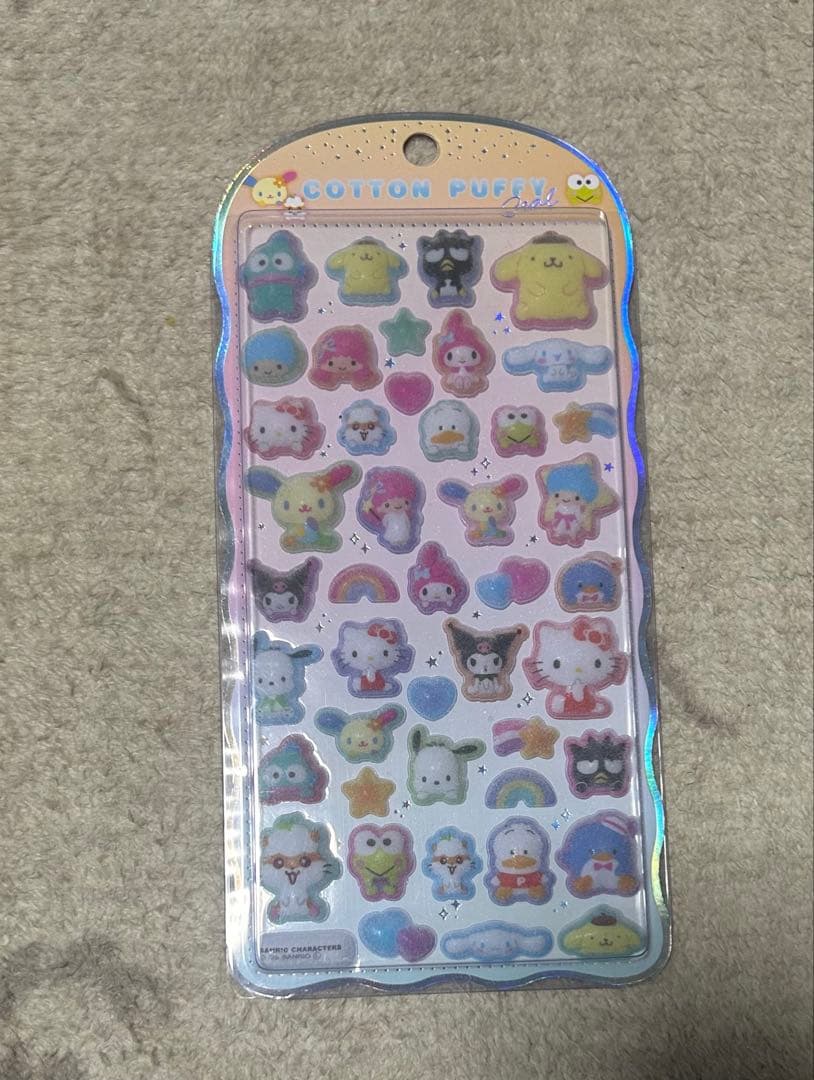 【正規品】　コットンパフィーシール 6種セット