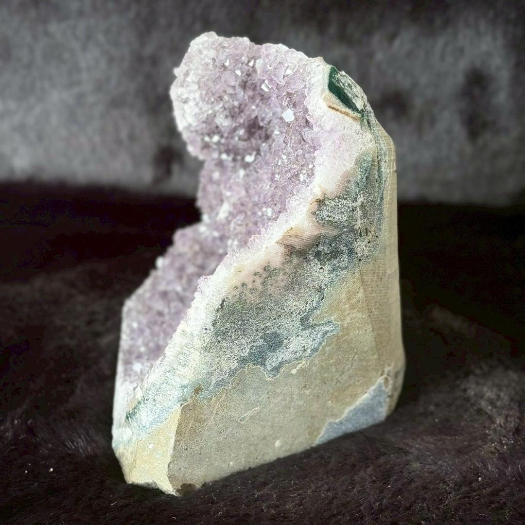 【存在感たっぷりアメジスト622g】大粒結晶 アメジスト クラスター 天然石