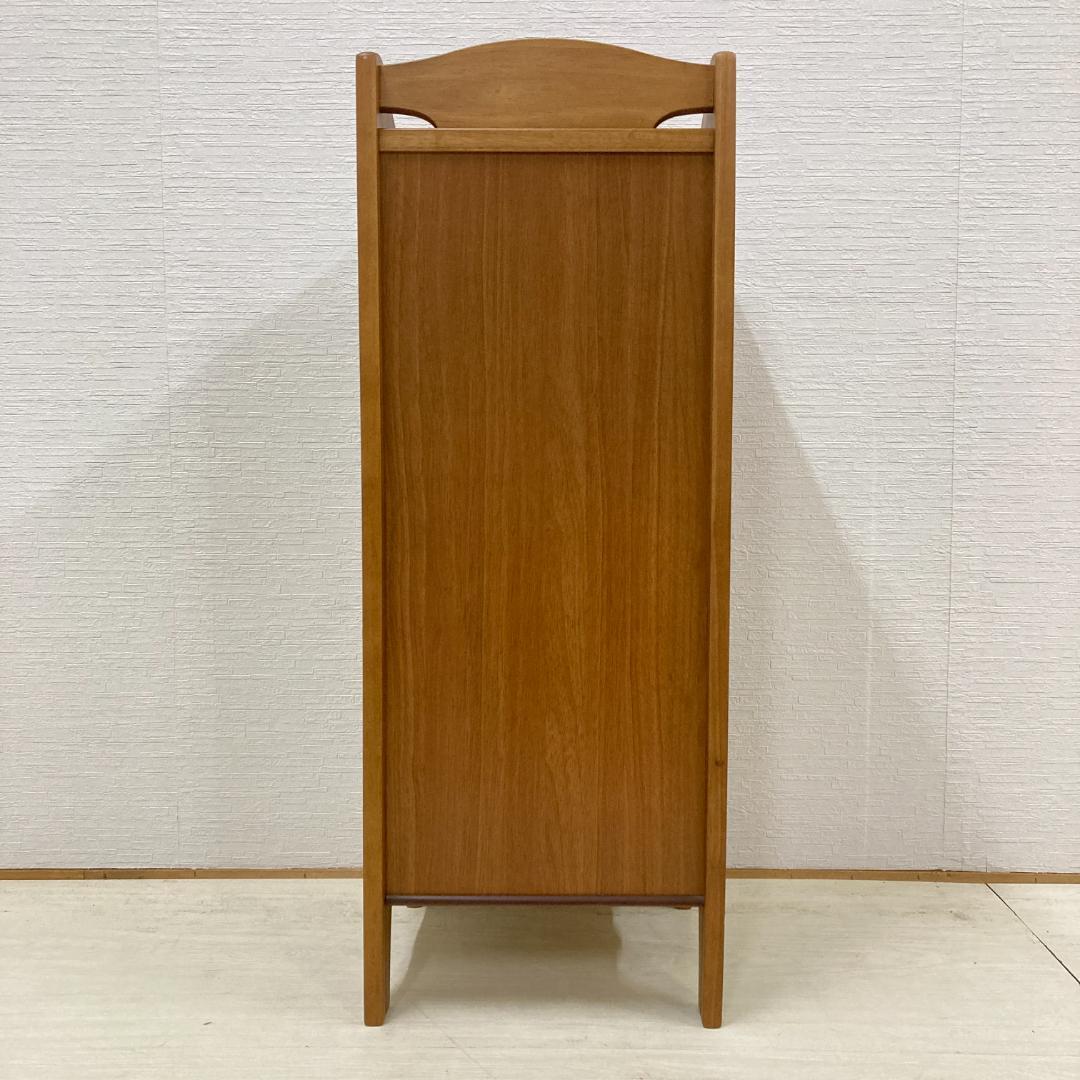 【カリモク】キャビネット　スリム　木製　収納　ラック　電話台　花台