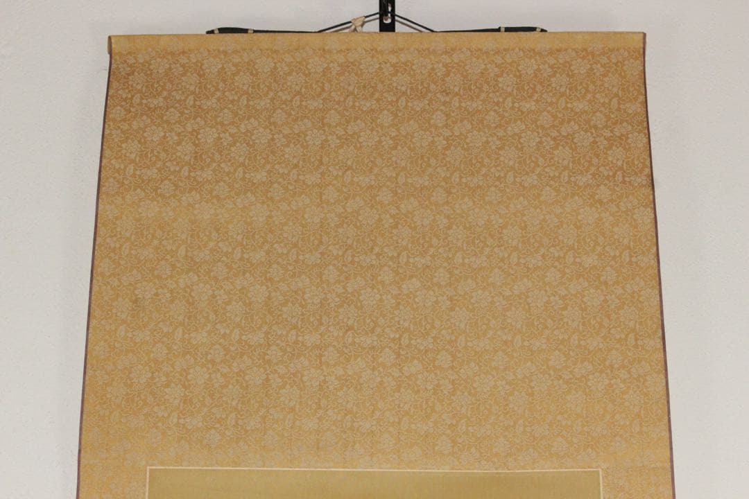 No5460 掛軸　在銘　聡博　山水画賛　絹本　紙箱付　中国画　古画　送料無料