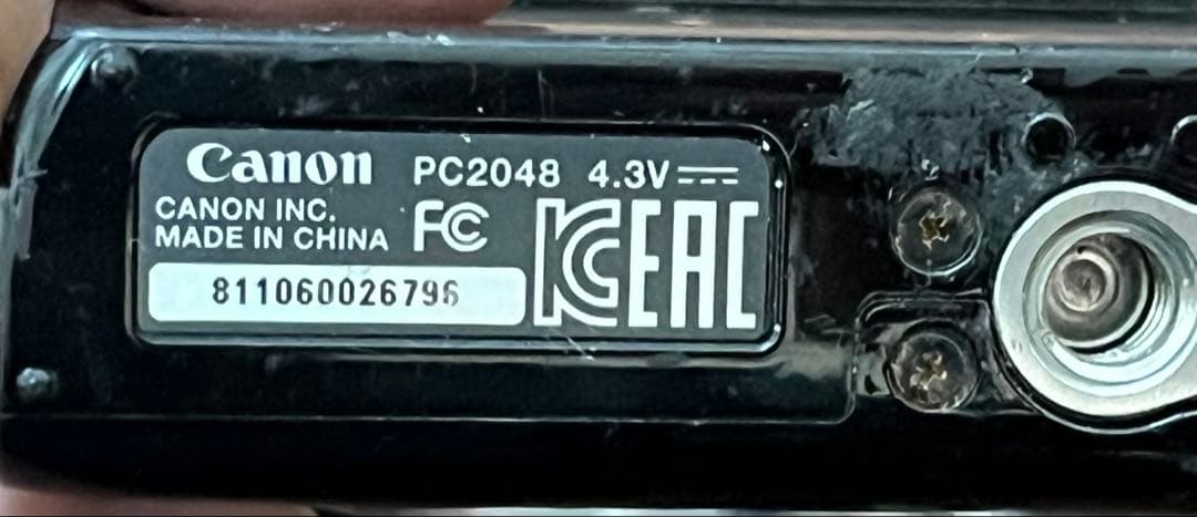 Canonのデジカメ IXY 120 型番 動作未確認