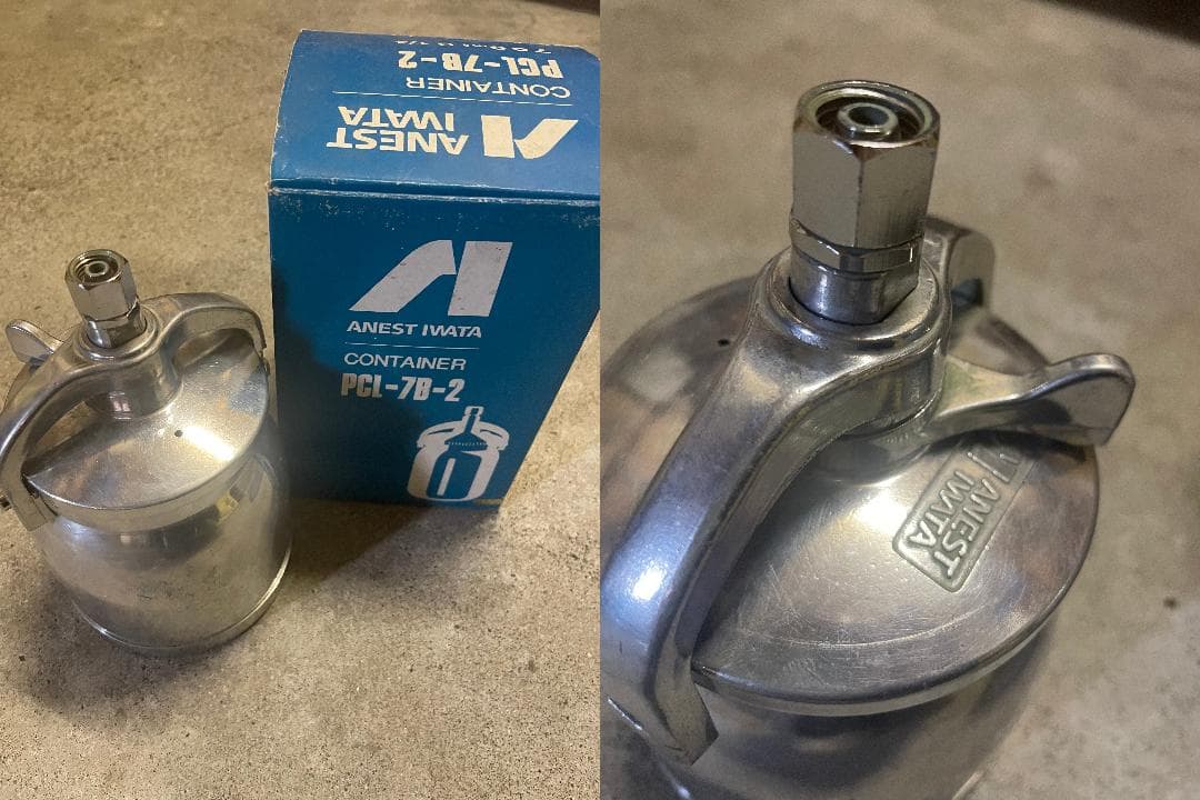 エアコンプレッサー 赤 圧力計付き スプレーガン付属