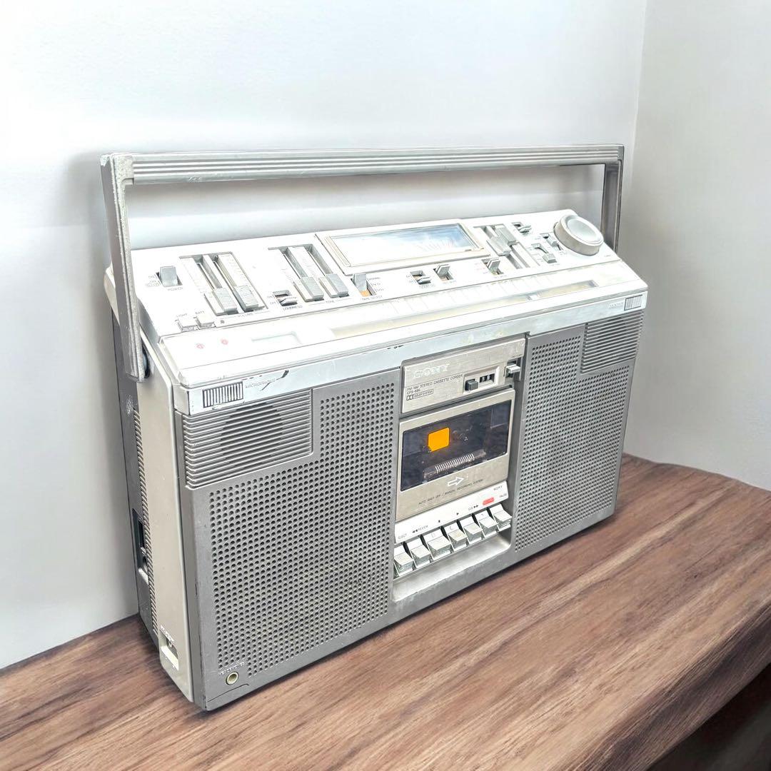昭和レトロ SONY CFS-686 ラジカセ 動作品 ソニー ビンテージ 良品