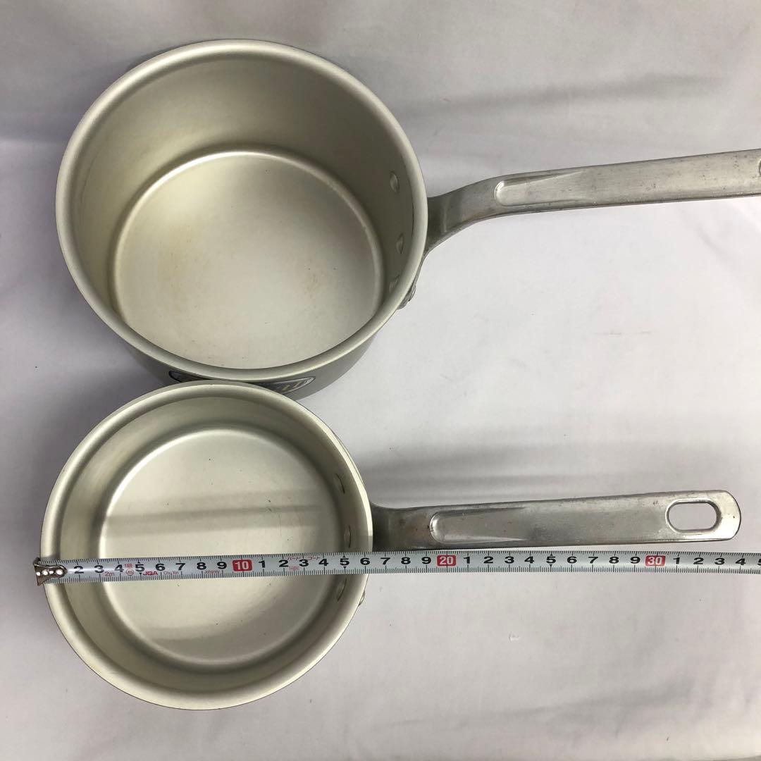 31】マイスター 片手深型鍋 15cm 18cm２点セット 北陸アルミ ホクア