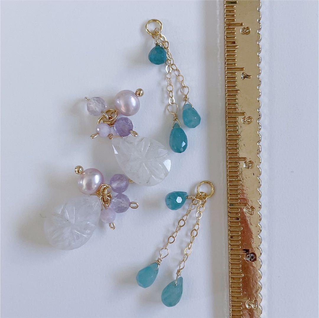 RUNA runa 天然石ドロップ mixセット  flowers bloom
