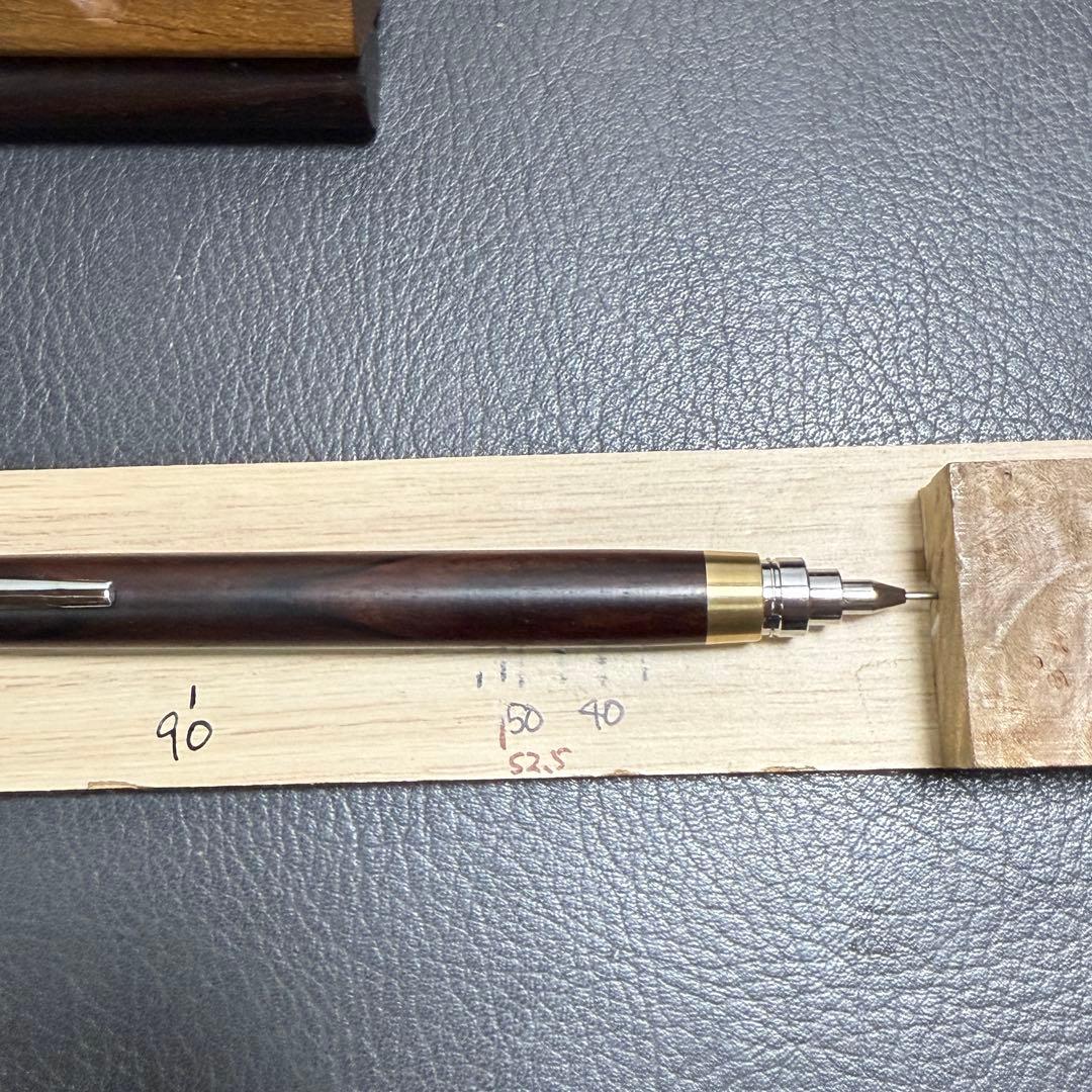 103黒檀　木製シャーペン　最強低重心　真鍮