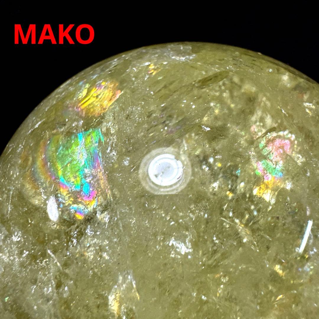 M1833☆シトリン丸玉90mm1.0Kg☆天然石　原石☆N51009