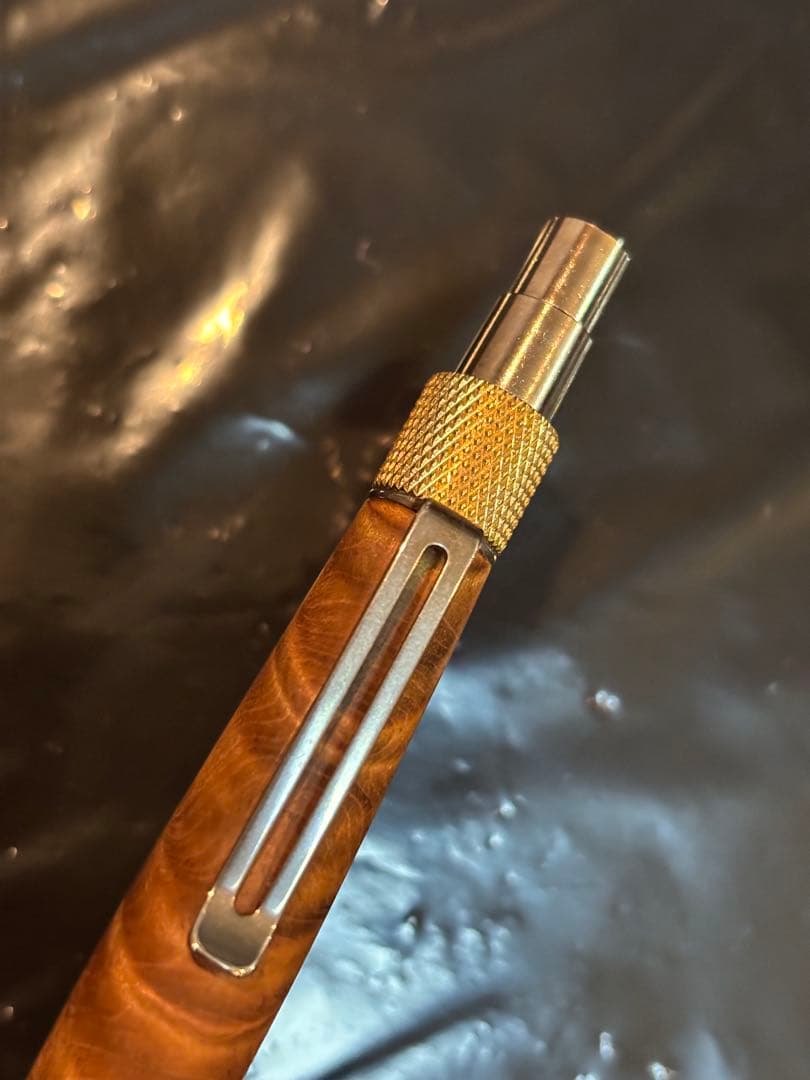 73Labo 金糸楠木 縮み杢 木軸 ボールペン