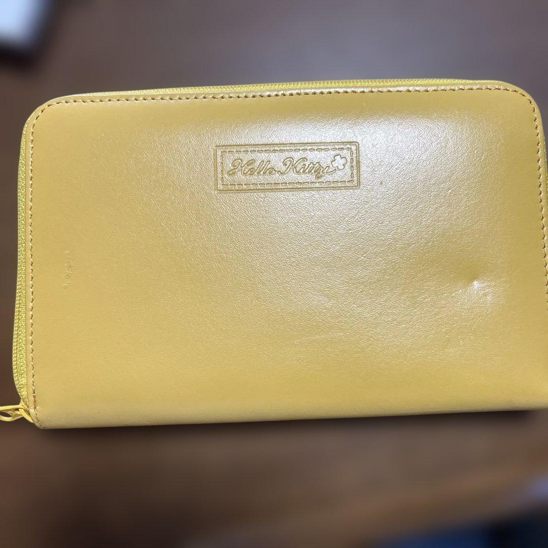 ハローキティ イエロー 財布 金運チャーム付き 2001年製