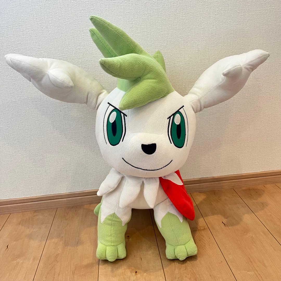 【当時物】一番くじ　ポケモン　シェイミ　スカイフォルム　特大ぬいぐるみ