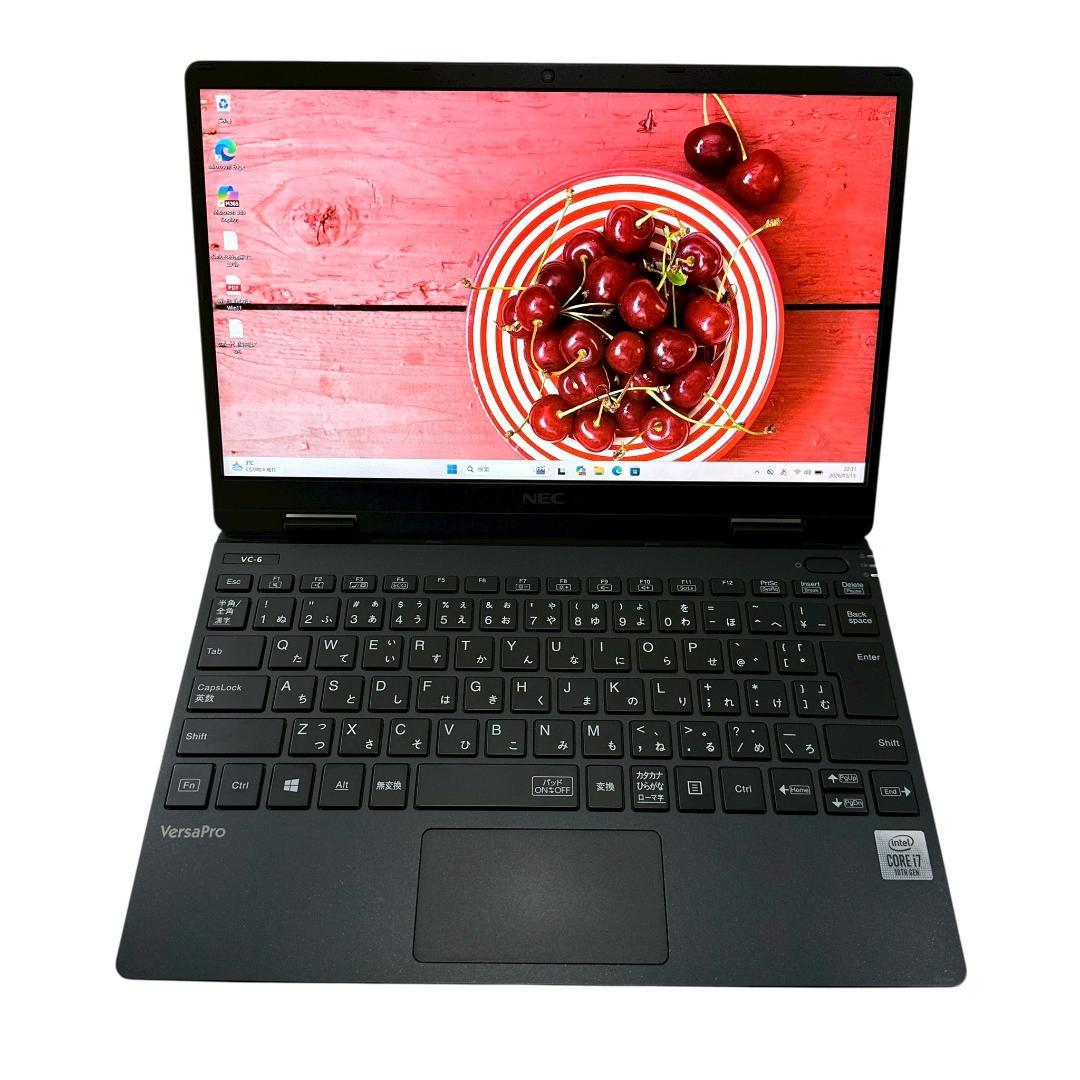 【美品】NEC i7搭載 超軽量 高性能 快適動作 ノートパソコン 873