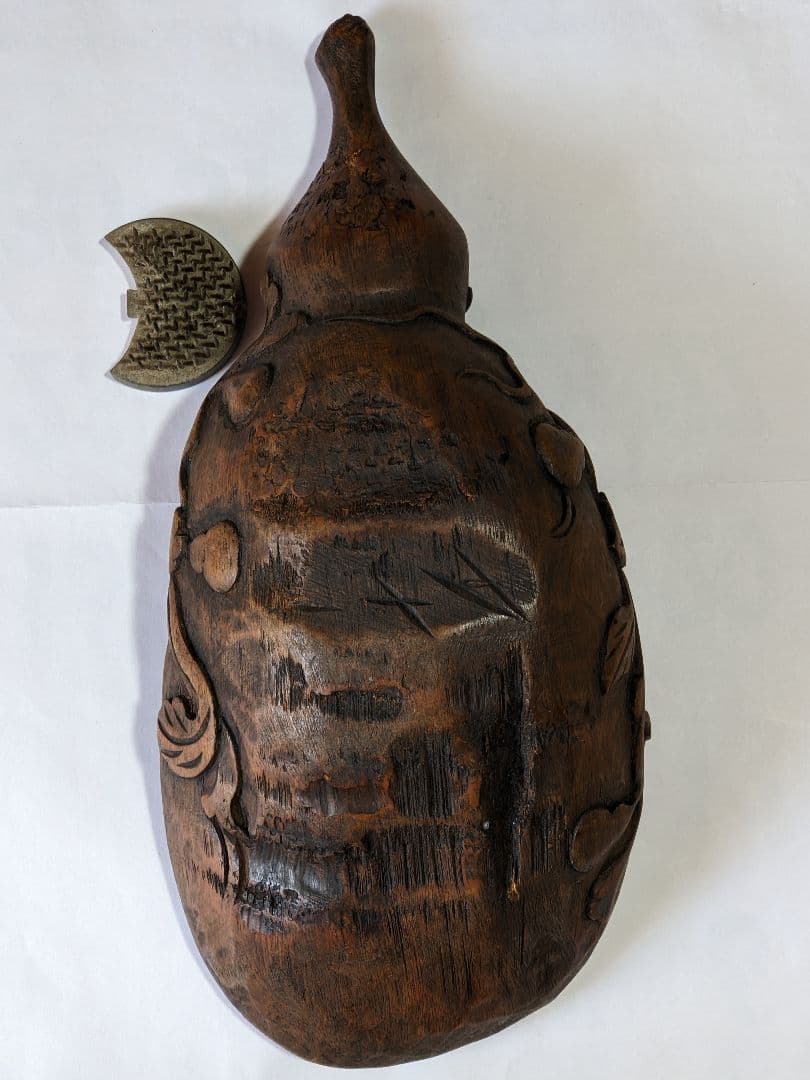 ♦中国古玩 花生 花器 竹根 竹製 清時代 茶葉用道具 古美術品 置物飾り骨董品