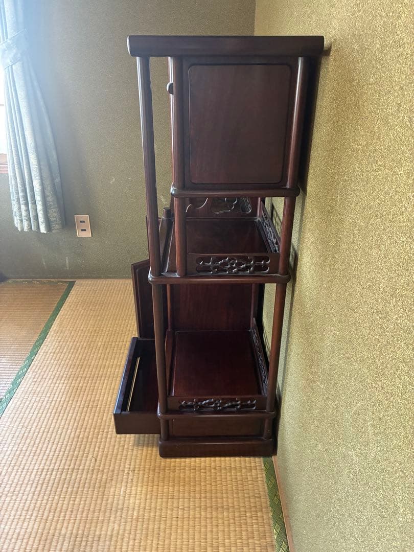 【美品】和風アンティーク 飾り棚 茶箪笥