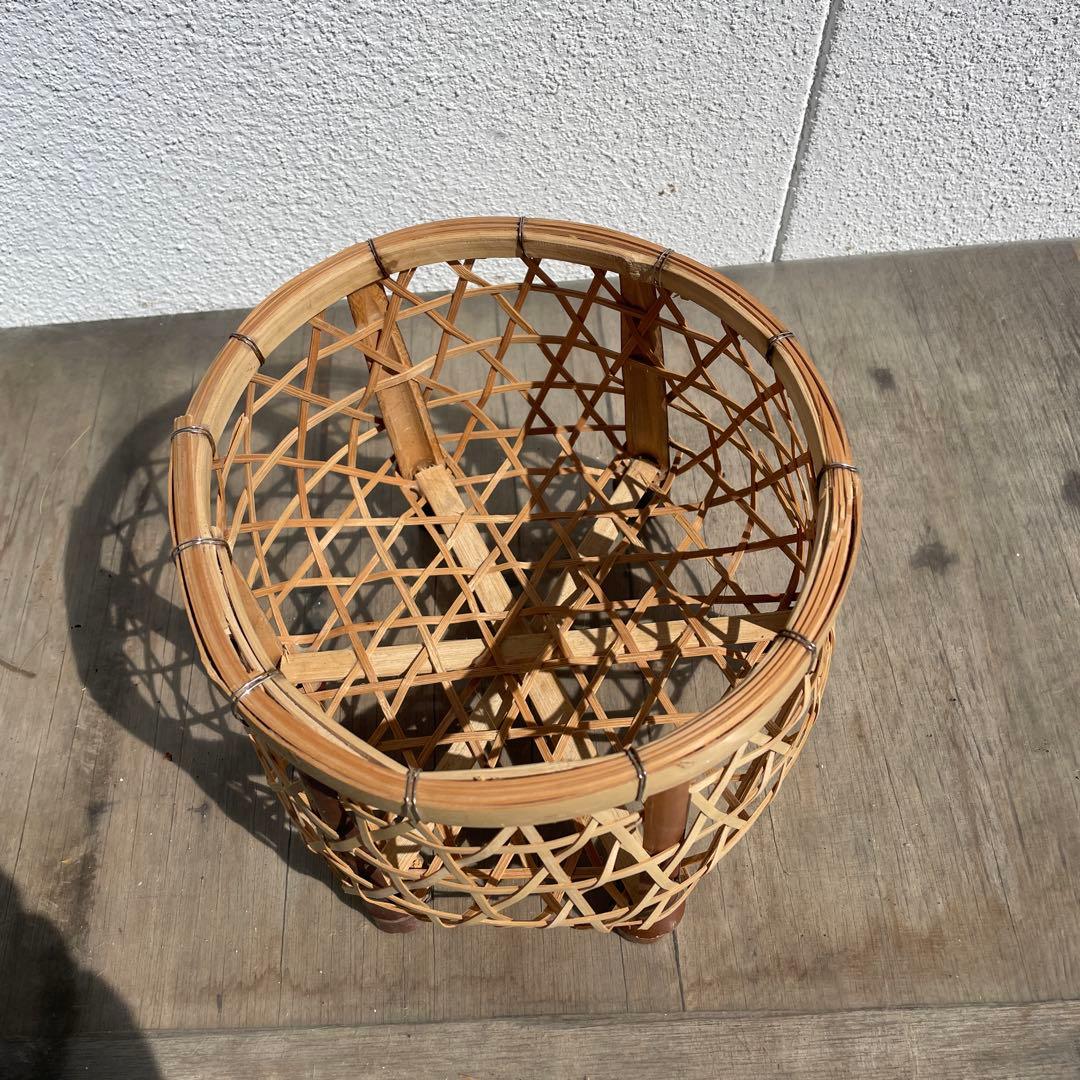 昭和レトロ　竹籠　竹細工❻個セット