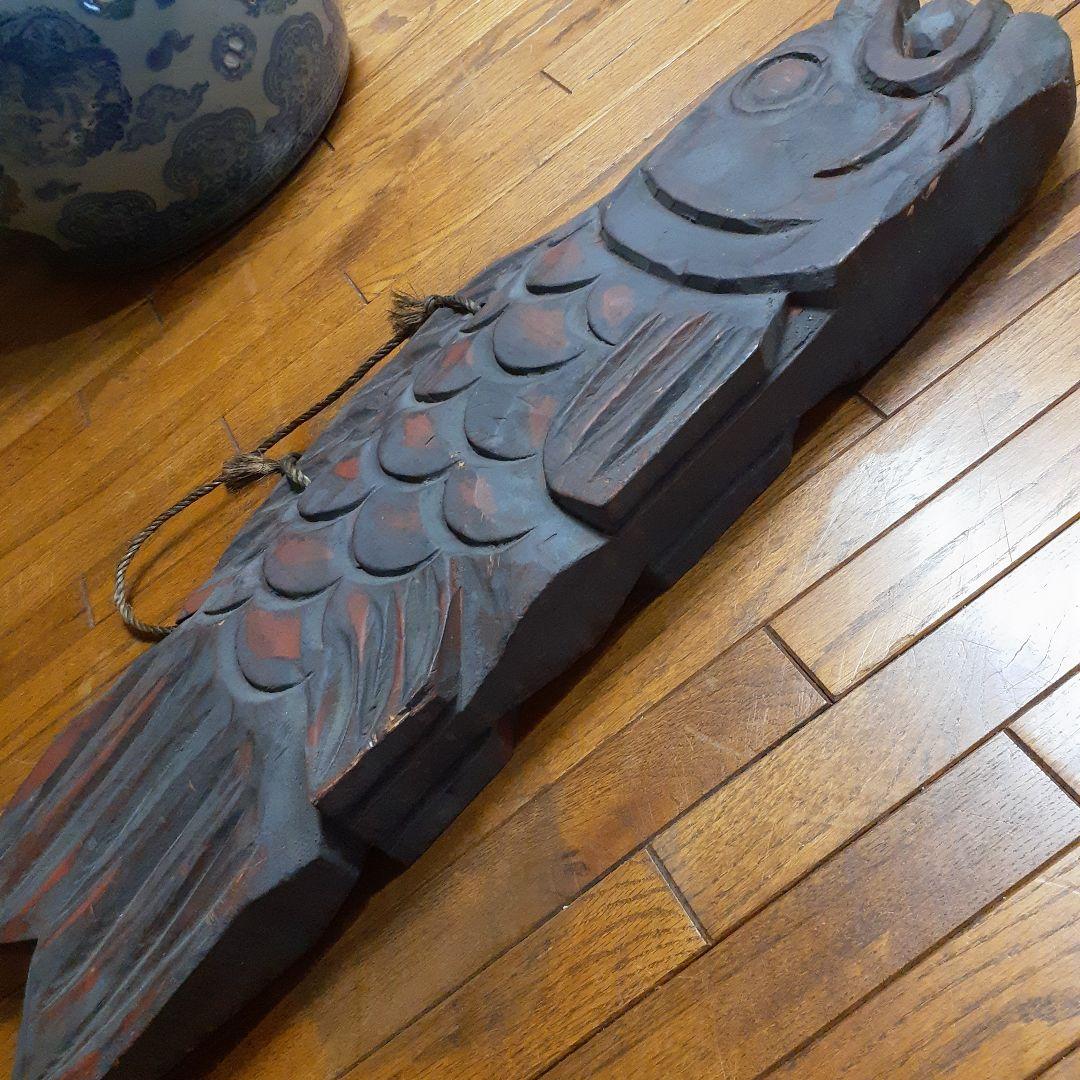 木魚の原型　魚板　魚鼓　開梆　約83cm