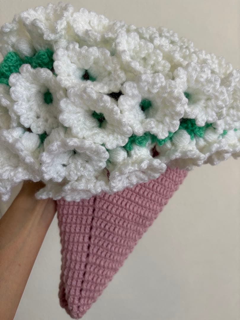 スズランの花束ブランケット