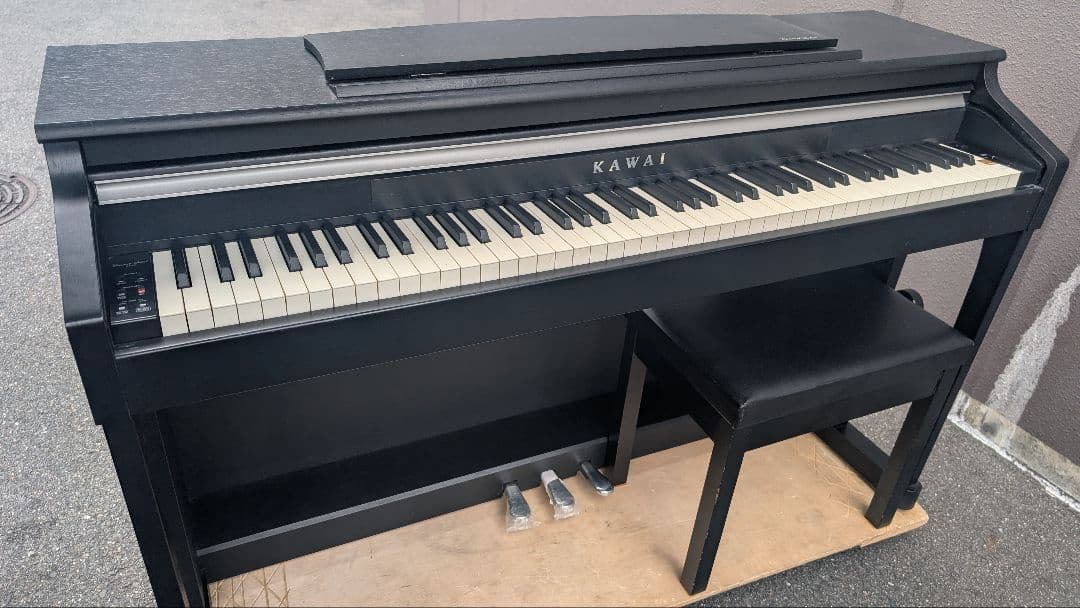 送料込み KAWAI 人気の木製鍵盤 電子ピアノ CA15B 2013年製激美品