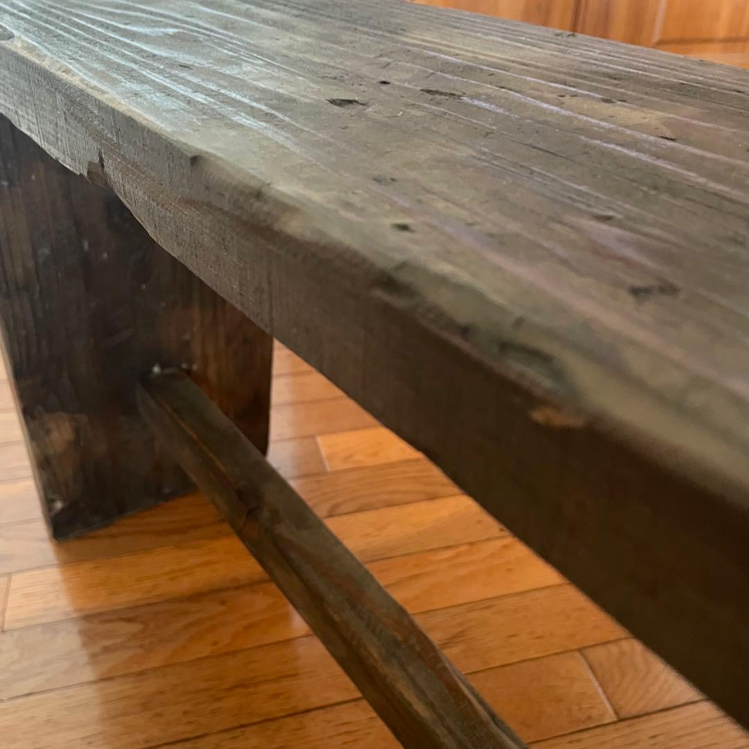 アンティーク調(^^)古材 80cm ベンチ ロング