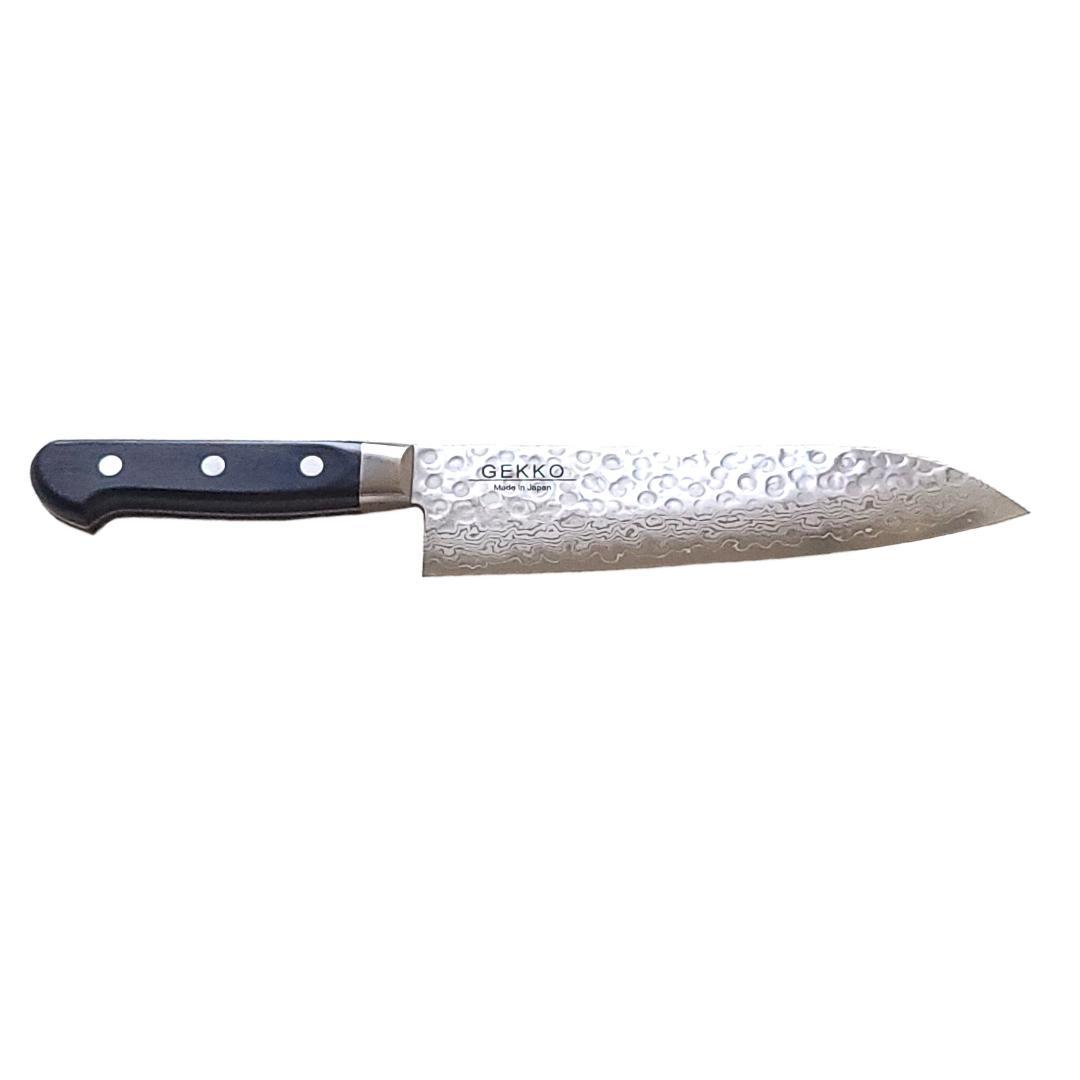 B*R様 日本製 VG10 ダマスカス 三徳包丁185mm 黒柄 G1756E