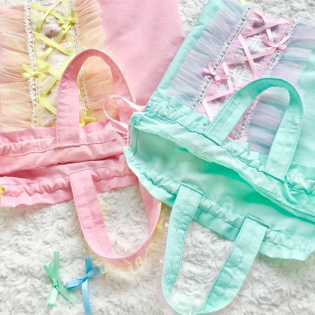 Jewel＊Ribbon　ジュエルリボン　オーロラ　スパンコールゆめかわ編み上げ