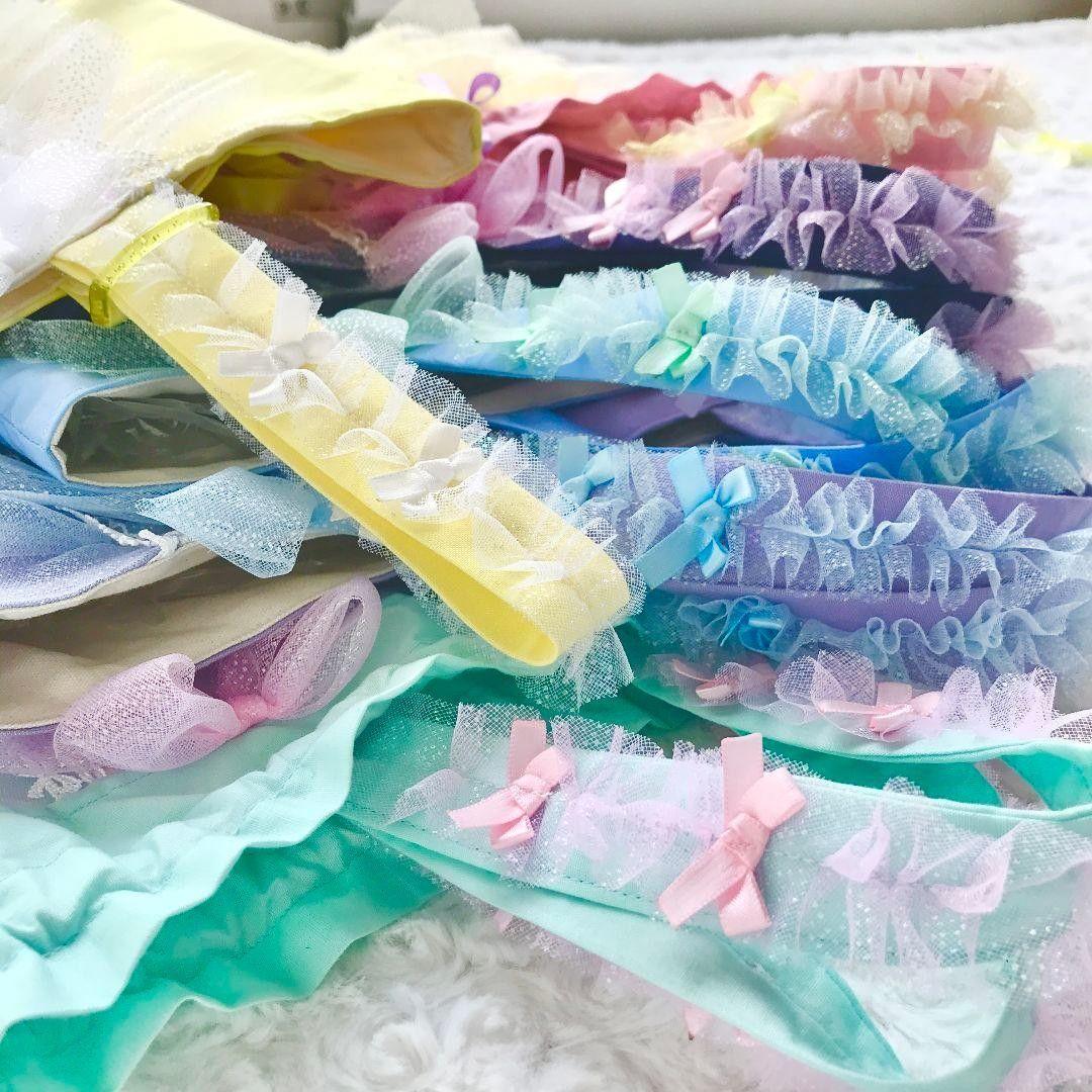 Jewel＊Ribbon　ジュエルリボン　オーロラ　スパンコールゆめかわ編み上げ