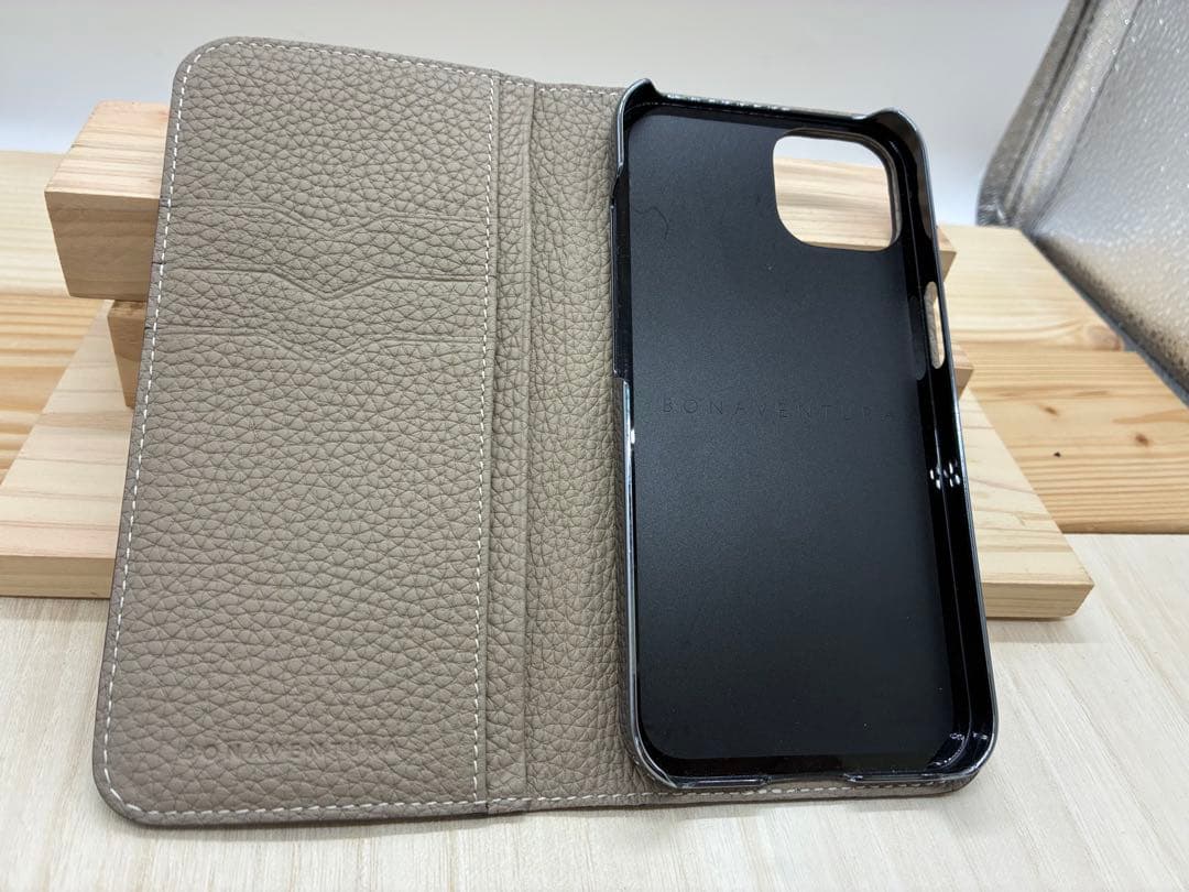 ボナベンチュラ iPhone13 ダイアリーケース エトープ スマホケース 手帳