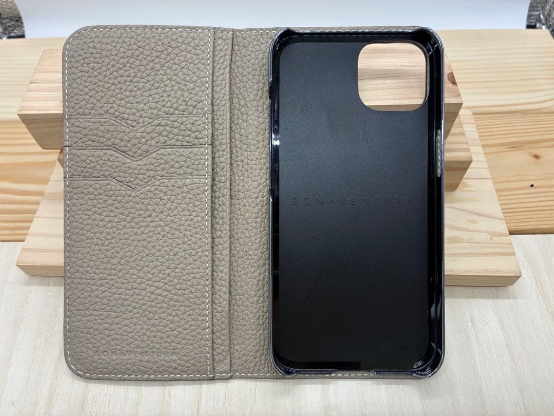 ボナベンチュラ iPhone13 ダイアリーケース エトープ スマホケース 手帳