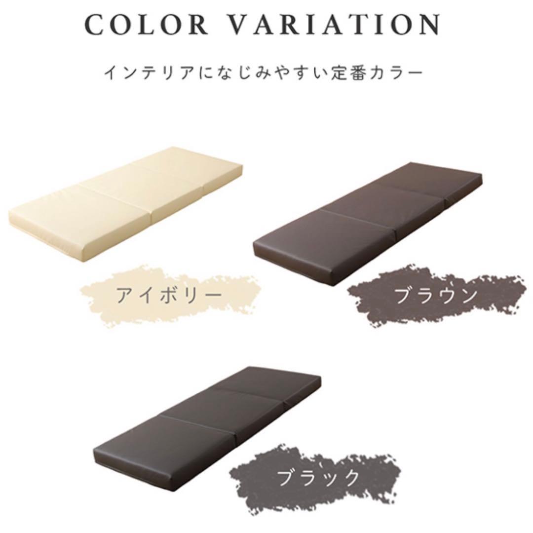 H 新品 クッションマット 120cm ブラウン 茶 フロアマット 座布団