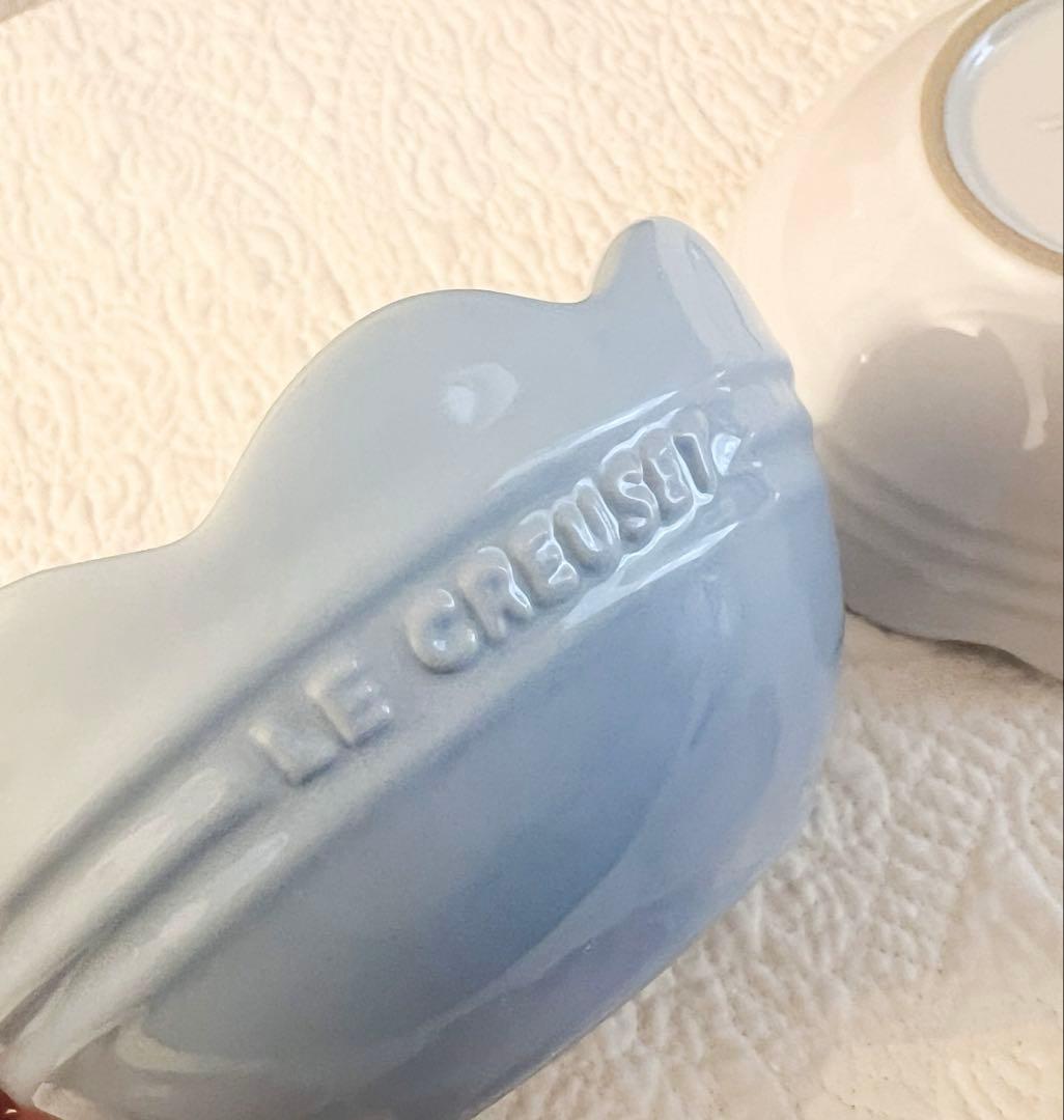 ㉘LE CREUSET フリルボウル×2 ミニフラワープレート×3 ルクルーゼ